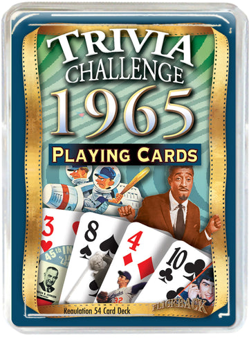 Flickback 1965 Trivia Playing Cards: Birthday or Anniversary Cards