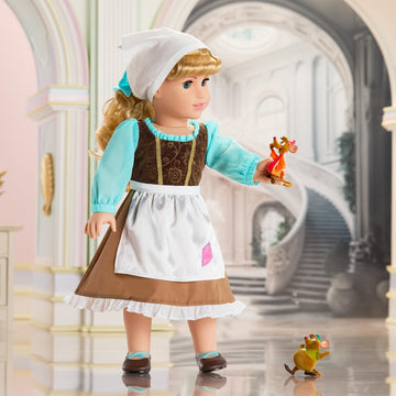 American Girl, Disney, Princess Cinderella, Day Dress, Friends Figurines, & Accessories, 18-inch Doll Clothing, Ages 6+