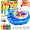 Dan&Darci Paint Vortex Spin Art Machine - Kids Art Kit for Boys & Girls Ages 6+, Motorized Spinner with Splash Guard, Metallic Paints & 20 Artboards