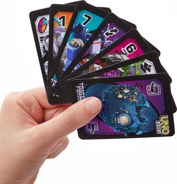 Mattel Games UNO Flip Transformers Card Game for Kids, Adults & Family Nights with Deck Inspired by the Movies, TV Shows & Comics