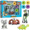 Wild Kratts Climbers Action Figure Collectible Figures & Discs (8pc) Includes 4 Creature Power Discs +4 Animals- Officially Licensed Toys