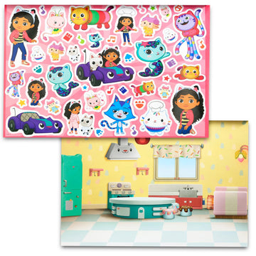 Gabby's Dollhouse Ultimate Sticker Activity Pad - 1000+ Reusable Gabby's Dollhouse Stickers On Giant Sticker Sheet Coloring Pad 14" x 10"