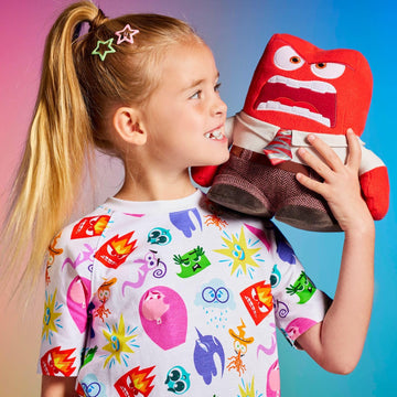 Disney Store Official Inside Out 2 Plush - Anger Emotion Toy - Detailed Sculpting, Embroidered Features, Disney Plush Toys - Part of Inside Out 2