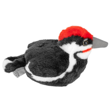 Wild Republic Audubon Birds Pileated Woodpecker Plush with Authentic Bird Sound, Stuffed Animal, Bird Toys for Kids and Birders