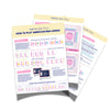 American Mahjong Basics Visual Guide, Laminated Guide, Tile Overview, Charleston Helper, General Rules + Strategies