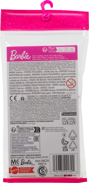 Barbie Doll Accessories With 1980s Retro Theme, Neon Styling Pieces, Stereo & Headphones