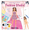 BSCOOL Fashion Studio Dress Up, Drawing, Coloring. Little Designer Creativity Book for Kids 4 and Up with Stickers, Stencils, Textures - Creative