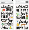 Thickers Chasing Adventures Phrase & Icon Stickers - 62pcs