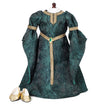 Celtic Princess Medieval Dress and Shoes Fits 18" American Girl Dolls