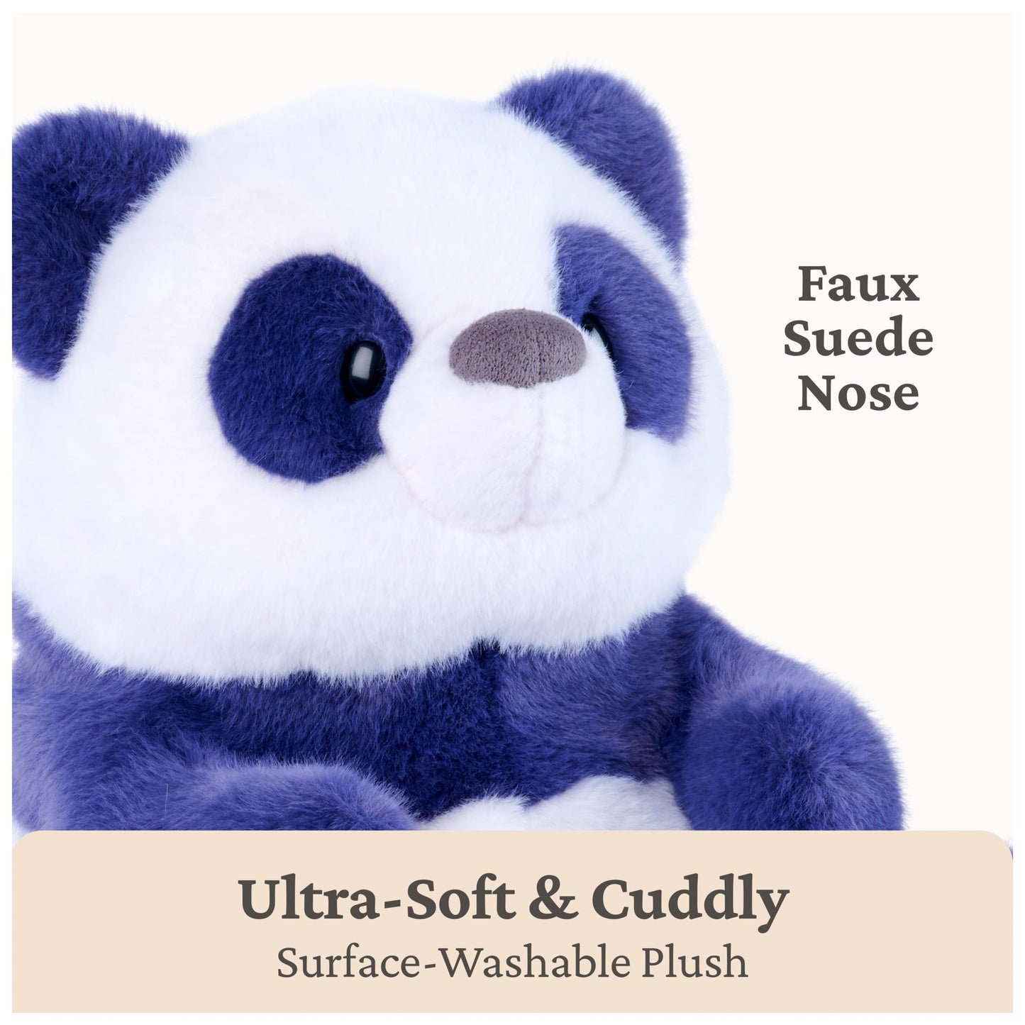 GUND Plumpkins Panda 8-Inch Weighted Bottom Stuffed Animal Plush Toy