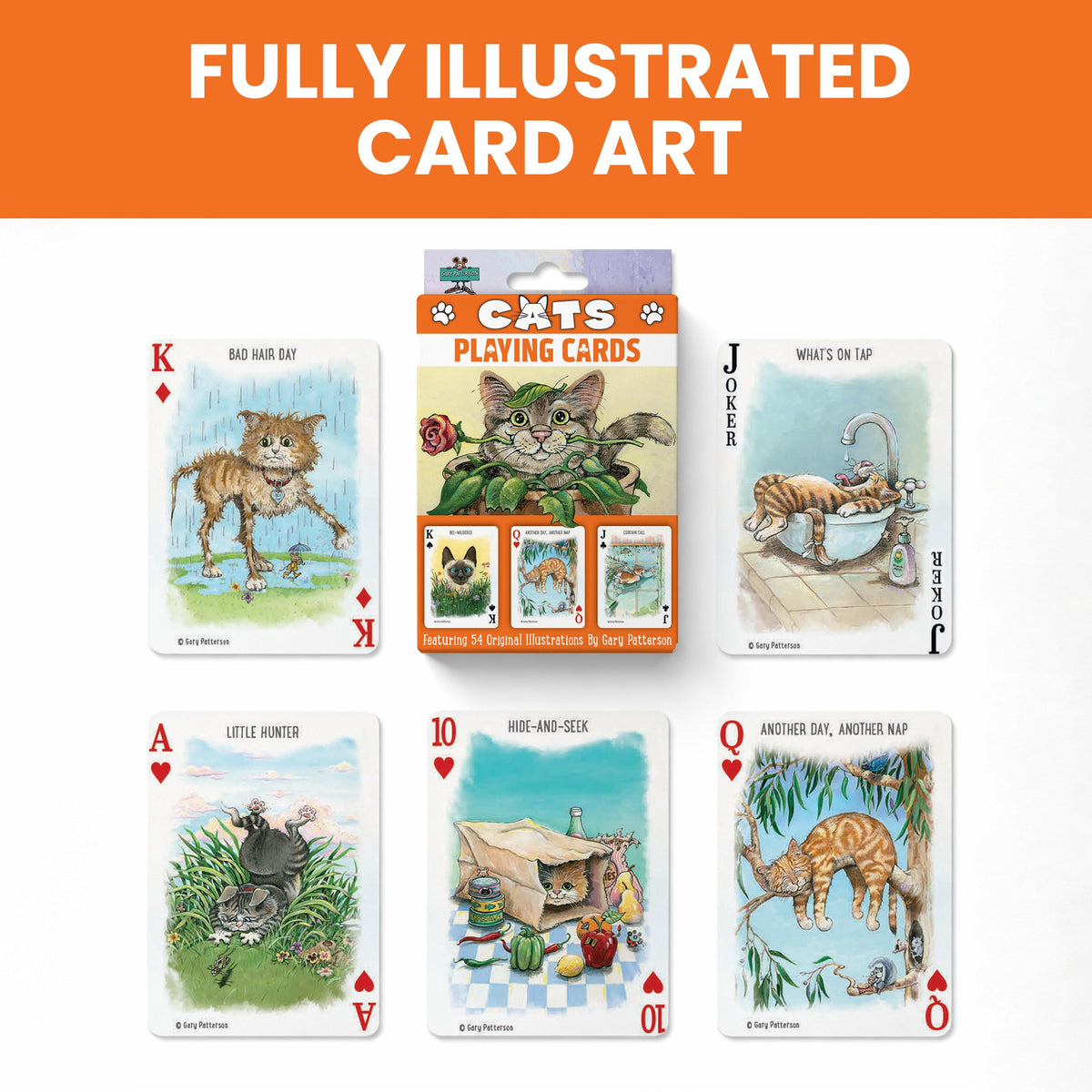 MasterPieces Officially Licensed Cats Playing Cards - 54 Card Deck for Adults