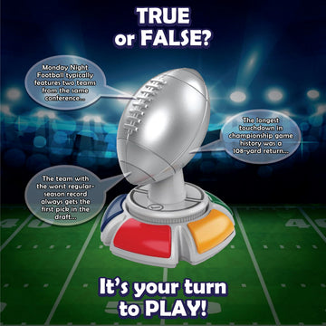 Ultra Pro Fanzone Football Trivia Game - WHO is The Real Fan? Family Party Game Night, Sports Quiz Challenge, Electronic Buzzer, Scoremaster, Gift