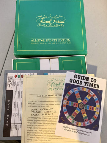 Trivial Pursuit All-Star Sports Edition (Subsidiary card set for use with Master Game)Outdated Version