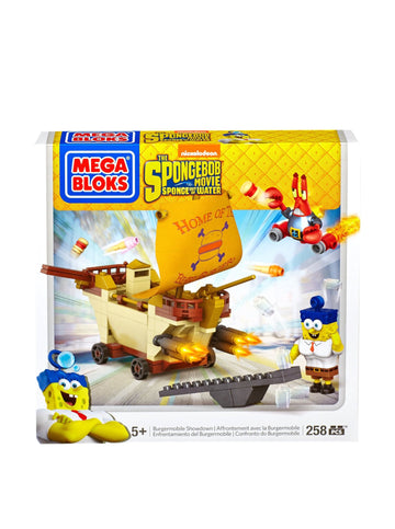 Mega Bloks Spongebob Burgermobile Showdown Building Set