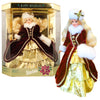 Mattel Year 1996 Barbie Hallmark Special Edition 12 Inch Doll - HAPPY HOLIDAYS 1996 Barbie in Faux Fur Trim Gown with