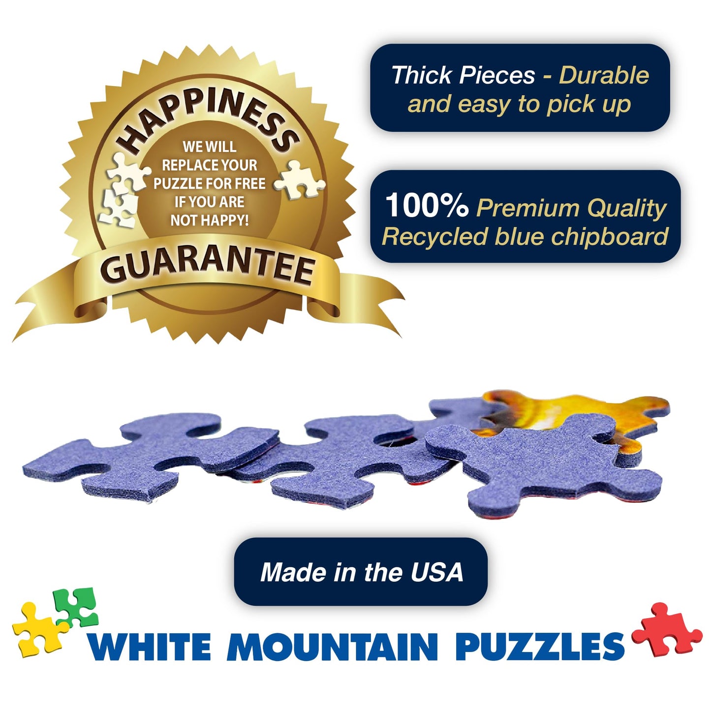 White Mountain Puzzles Birdhouse Village - 500 Piece Jigsaw Puzzle