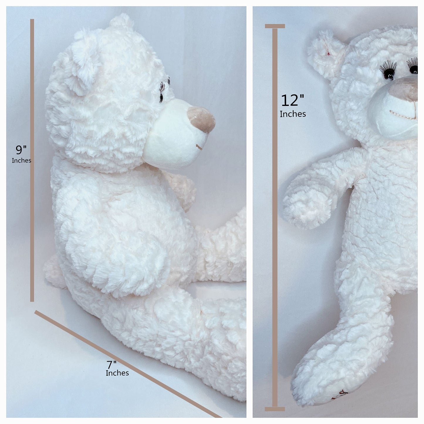 KINNEX COLLECTIONS SINCE 1997 12" Teddy Bear with Dress (Centerpiece) ~ B09601N-4 (Baby Blue)