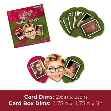 AQUARIUS A Christmas Story Playing Cards - Christmas Story Shaped Deck of Cards for Your Favorite Card Games - Officially Licensed Christmas Story