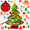 Max Fun DIY Felt Christmas Tree for Toddlers with 49 Christmas Ornaments + Tic-Tac-Toe Games for Kids Wall Hanging Christmas Decorations Felt Craft