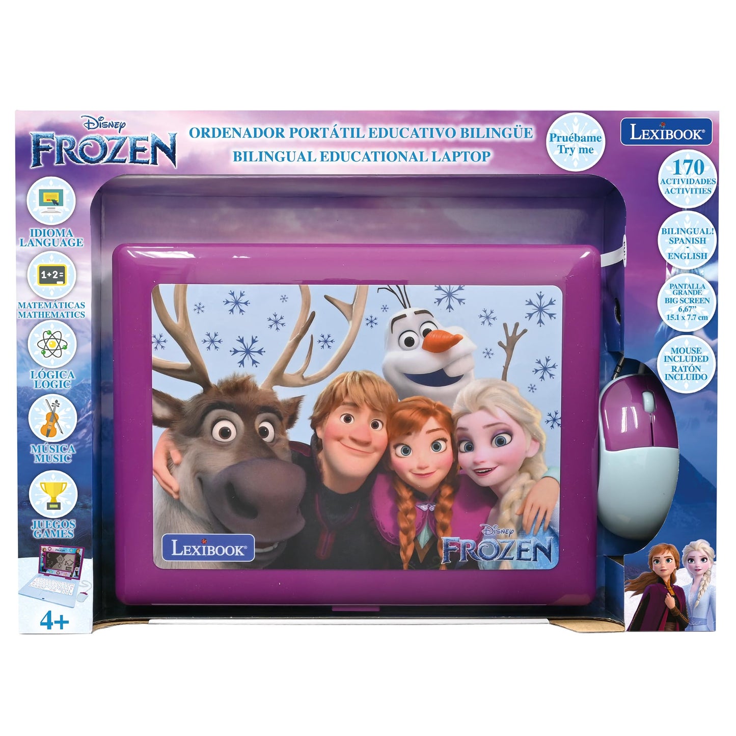 Lexibook, Frozen Educational Laptop for Kids, JC599FZi2