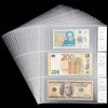 Uncle Paul 20 Sheets Currency Pages with Labels for Paper Money Collection - 3 Pockets Currency Sleeves Currency Holder Collecting Album Pages for