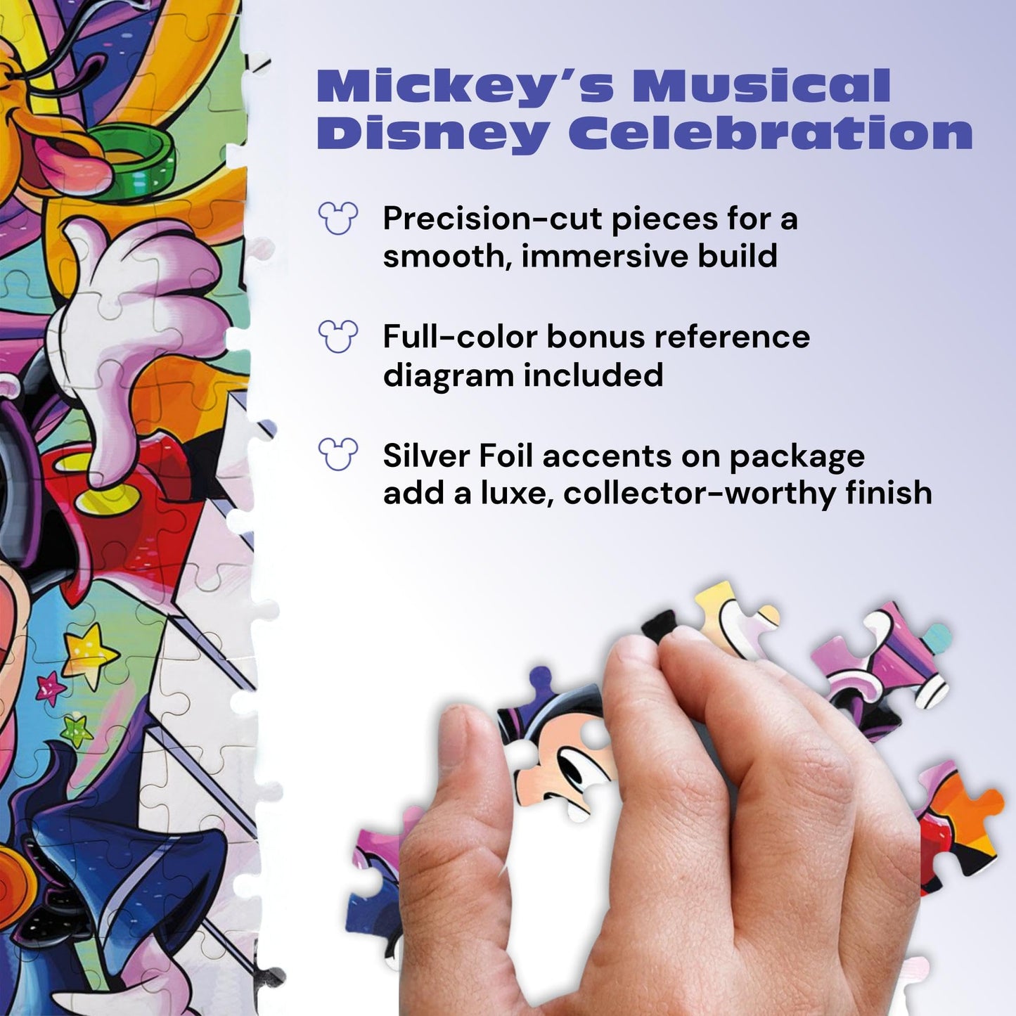 Buffalo Games - Disney Mickey's Music - 500 Piece Jigsaw Puzzle for Adults