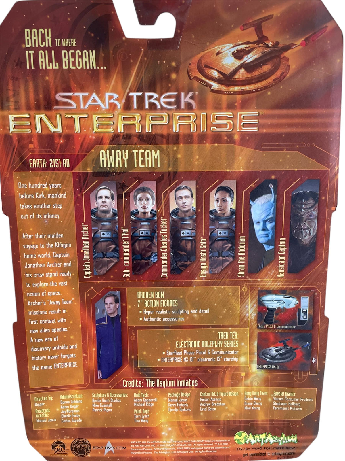 Star Trek 7" Enterprise Figure Without Base Series 2: Jonathan Archer