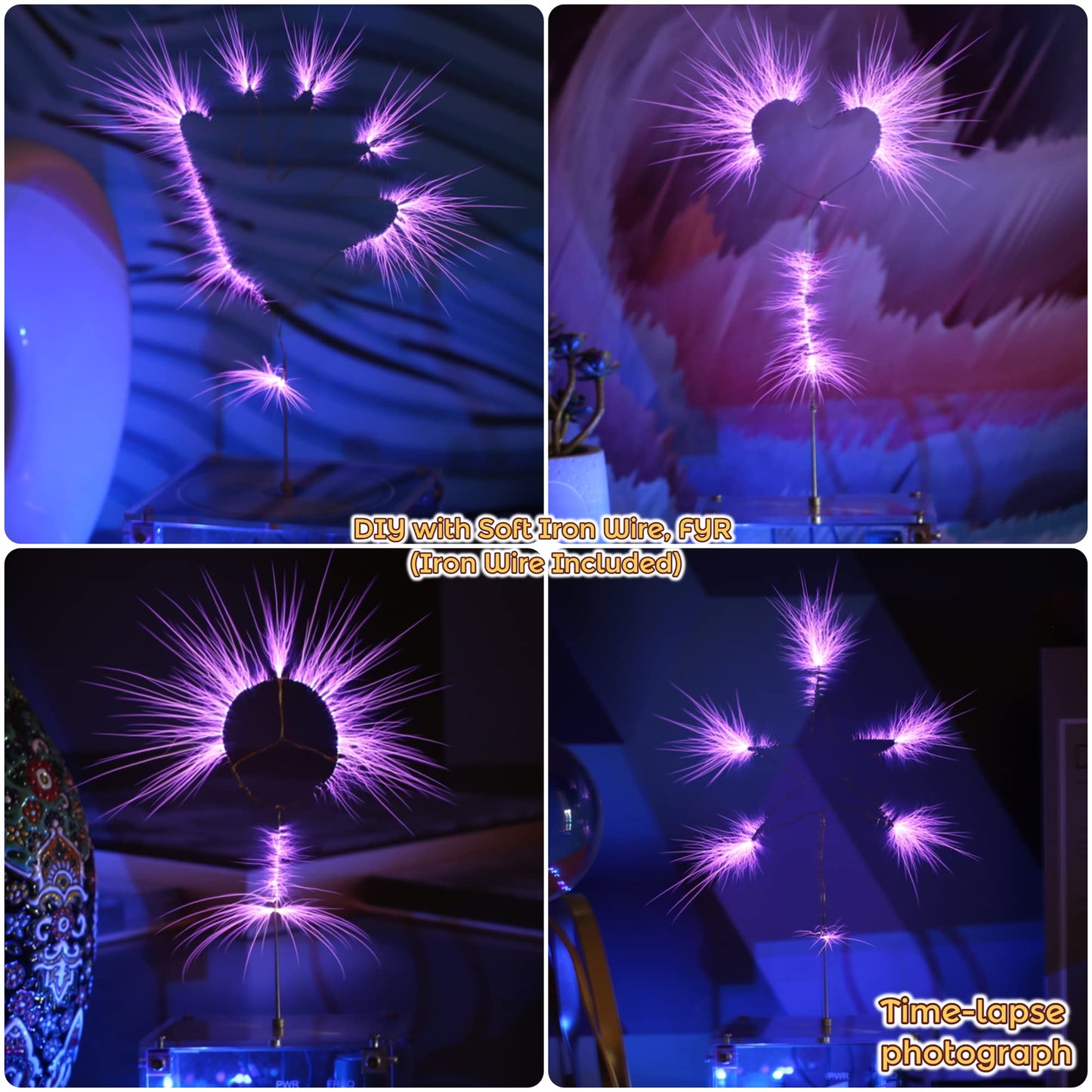 Joytech Bluetooth Music Tesla Coil Arc Plasma Loudspeaker Wireless Transmission Experiment Desktop Toy Model SSTC SS02