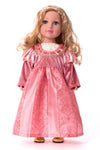 Little Adventures Coral Renaissance Princess Doll Dress - Doll Not Included - Machine Washable Child Pretend Play and Party Doll Clothes with No