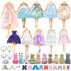 Keysse 39-Piece Forest Fairy Doll Clothes for 11.5 Inch Dolls, No Doll