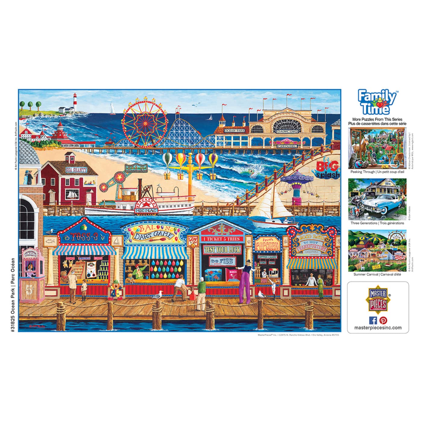 MasterPieces 400 Piece Jigsaw Puzzle For Adults, Family, Or Youth - Ocean Park - 18"x24"