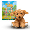 LAHEY LANE Goldie The Goldendoodle Stuffed Animal and Award Winning Children's Storybook, New Sturdy Cover Storybook with Ultra Soft Golden Retriever