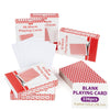 336PCS Blank Playing Cards, 6 Pack of 56 Each, 2.44" x 3.42" Red Checkered Diamond Back, Premium 300GSM Blank Cards, Suitable for Team Building