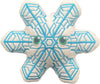 Thunderheads Snowflake Plush, Sectored Plates Design, Nature-Inspired Fun Plushie with Educational Card, Sustainably Made Soft Earth Science Gift