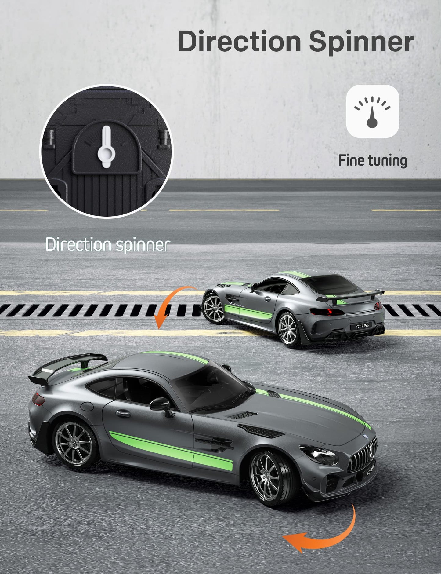 MIEBELY 1/16 Licensed Mercedes Benz GT R ProRc Cars for Kids Adults