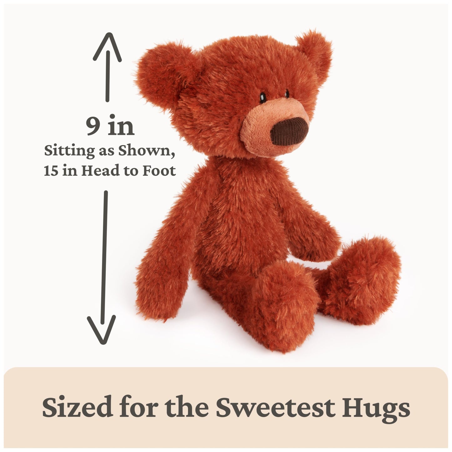 GUND Toothpick Pumpkin Pie 15-Inch Teddy Bear Plush Toy, Ages 1+