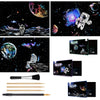 Space Series Scratch & Engraving Art Paper Kit (16"x11.2") for Teens & Adults - Rainbow Sketch Cosmos Astronaut Starry Sky Painting Painting