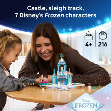 LEGO Disney Frozen Elsa’s Ice Castle & Snow Ride Adventure Building Toy - Frozen Toys for Girls & Boys, Ages 4+ - Disney Gift for Kids - 43281