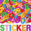 Felt Letters, 315PCS Felt Letter Stickers Large 2 Inch Alphabet Stickers Self Adhesive Colorful Letter and Number Sticker Felt Fabric Letters for DIY