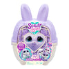 ScruffaLuvs 14cm Bunny Scruff Surprise Plush Toy with Magic Water Reveal + Deluxe Transport Box 29cm
