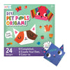 Ooly DIY Paper Kit, 24 Animal Origami Designs & Stickers, Kit Includes 12 Completed, 6 Blank and 6 Color-in Folding Pet Origami Designs