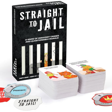 Vango Straight to Jail - A Game of Innocent Crimes and Questionable Morals - Ages 14 and Up - Card Game for 4 to 12 Players