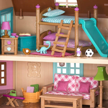 Li'l Woodzeez Bunk Bed Bedroom Set, 18-Piece Mini Furniture Playset