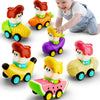 iPlay, iLearn Press to Go Car Toys for Toddlers 1-3, Baby Fruit Racing Cars