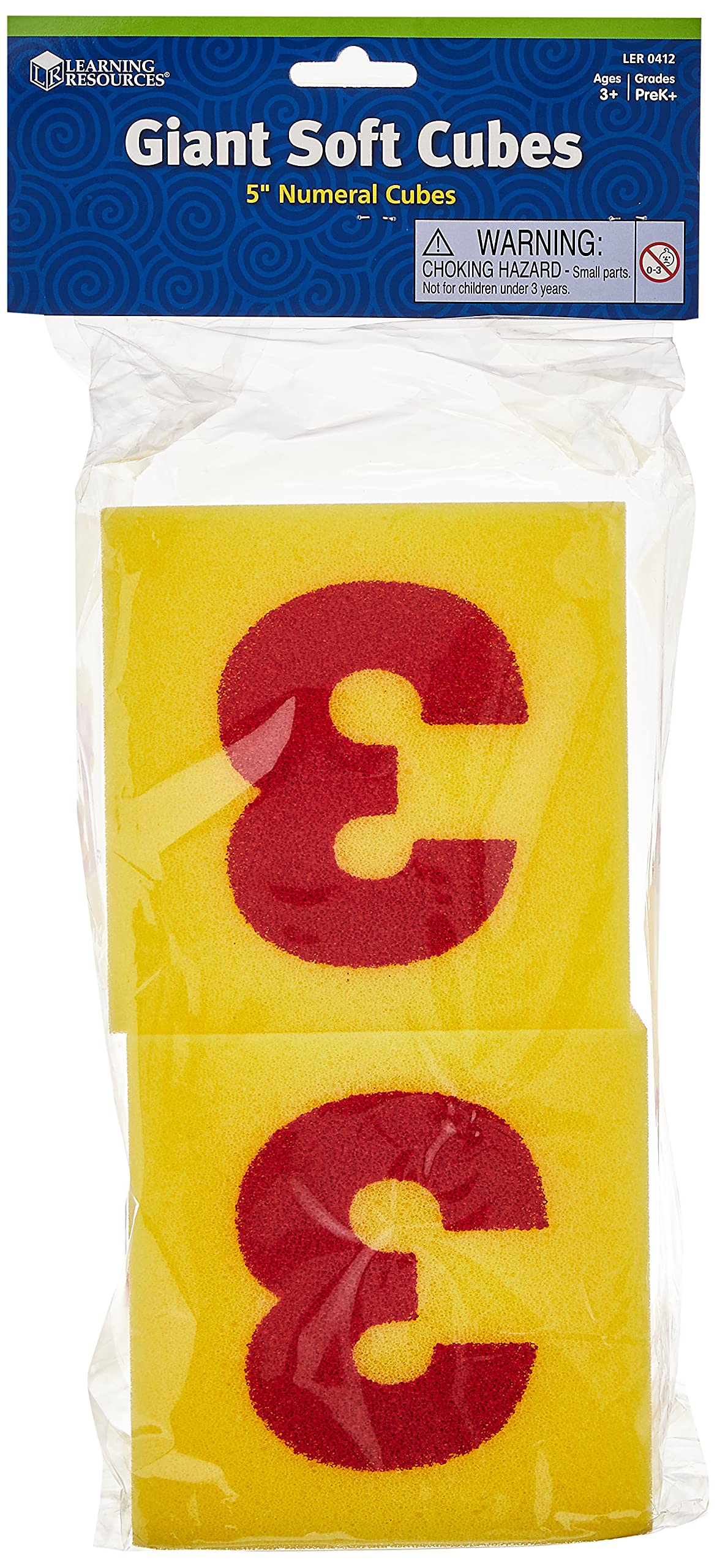 Learning Resources Giant Soft Cubes, Numerals
