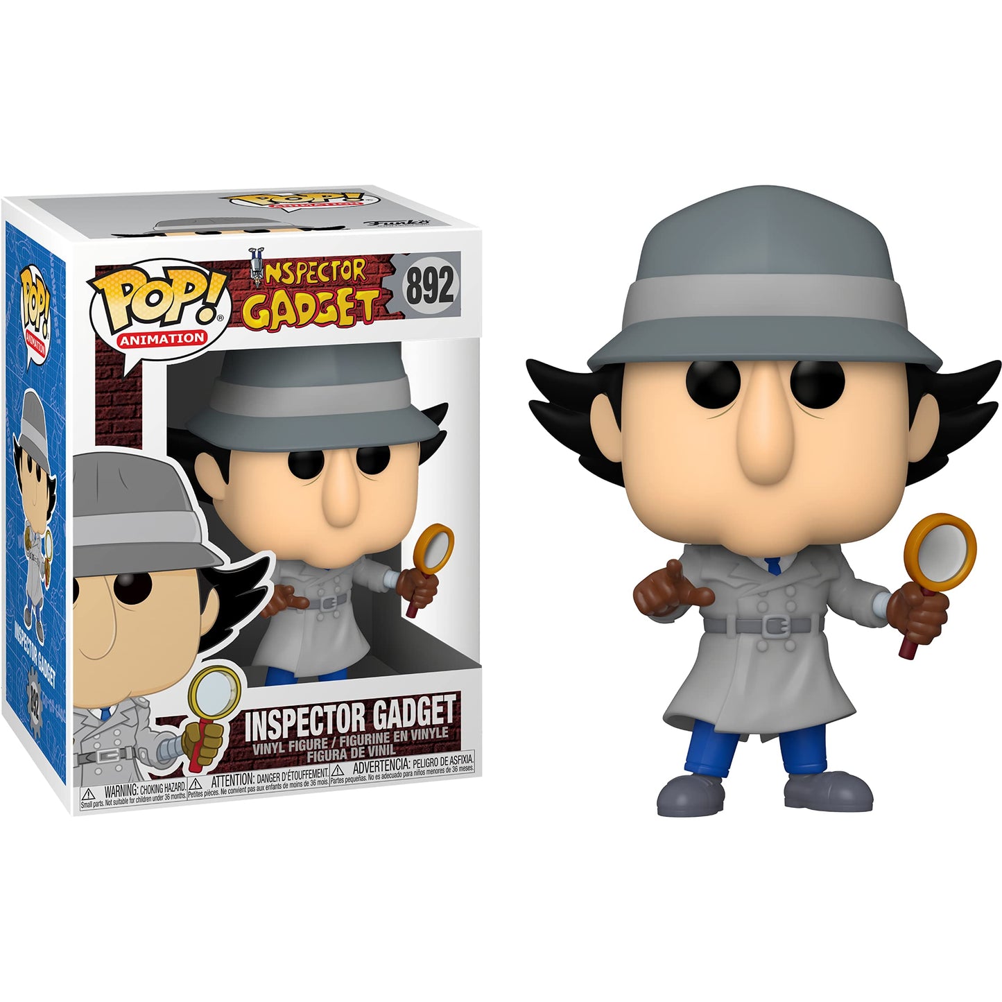 Inspect o r Gadg e t: Fun ko P o p ! Animation Vinyl Figurine Bundle with 1 Compatible 'ToysDiva' Graphic Protector (892-49268 - B)