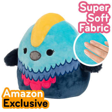 Squishmallows Official Kellytoy Plush 8-Inch Melrose the Cassowary - Rare Bird Stuffed Animal - Authentic Squishy Collectible Toy - Great Gift