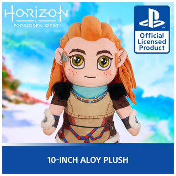 PlayStation Horizon Forbidden West, Premium 10-Inch Aloy Collector Grade Plush Toy, Cute Plushies and Kids Toys for PS5 Fans of All Ages