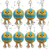 Timisea 8 Pcs Cute Volleyball Stuff Soft Sports Plush Keychain Gift,Volleyball Toys Gifts Soft Sports Balls for Kids Birthday and Volleyball Party