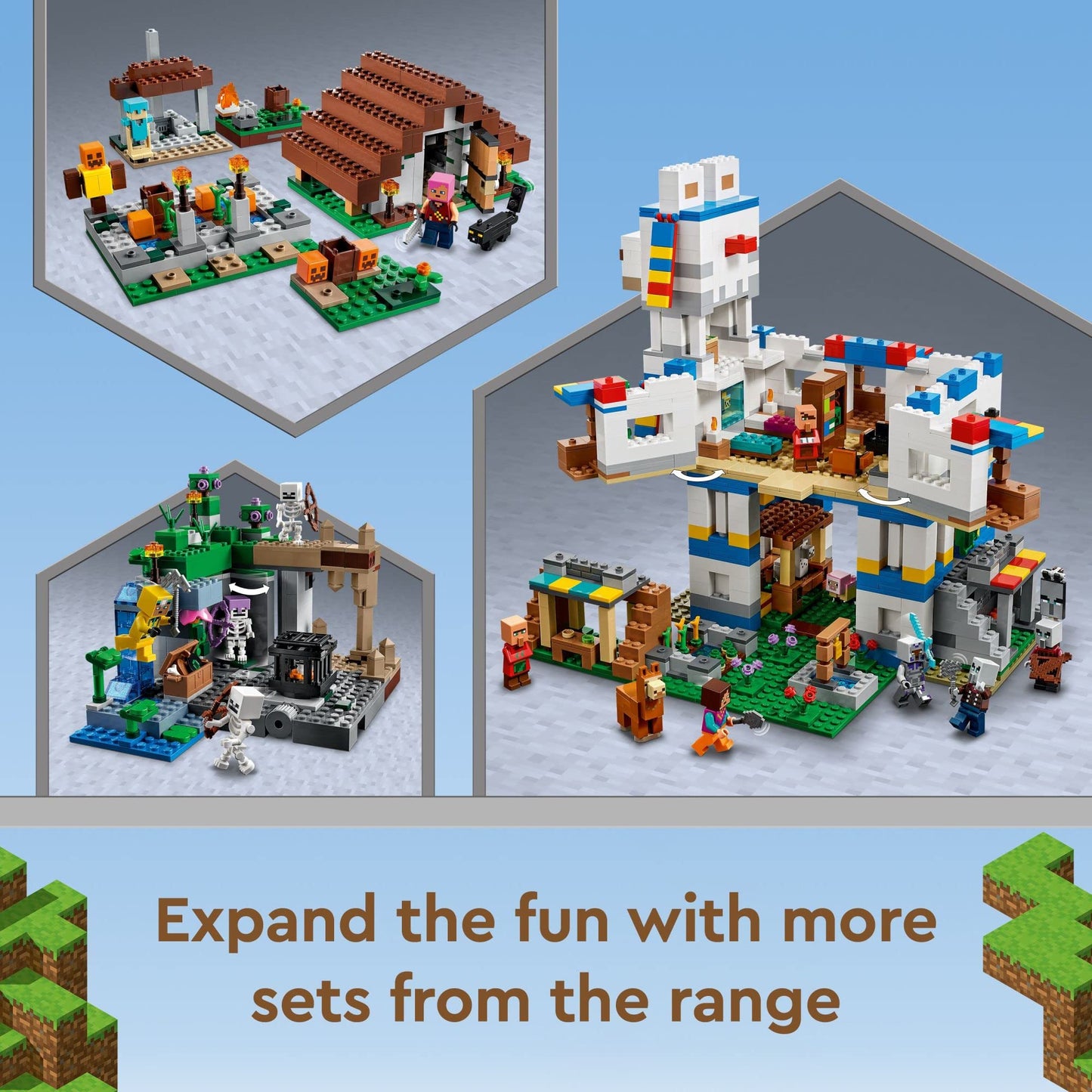 LEGO Minecraft The Abandoned Village Building Kit 21190, Minecraft Zombie Toy Set, Gift Idea for Kids Girls Boys Age 8+ Featuring Game Figures